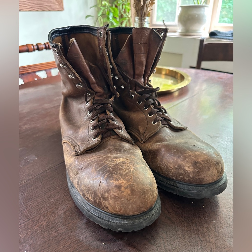 Red Wing Steel Toe Vintage Work Boots